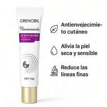 Crema Iluminadora para Ojos Grenobil con Resveratrol 3% – Antiedad Exclusiva y Resultados Visibles - Morado - Ver 1