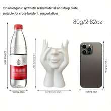 3 قطع من الزخارف الشكل الوجه الإبداعية الشمالية، حامل إناء بسيط للغرفة المعيشية، المدخل، حامل التلفاز، ديكور المنزل، الزفاف