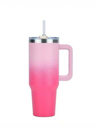 Third Generation Latest ,1pc 40oz Leakproof Car Cup, 304 Stainless Steel Thermal Insulated Coffee Mug With Handle, Travel Tumbler With Straw Lid And Spill-Proof Lid - Suitable For Christmas, Halloween Gifts,Portable Travel Mug For Sports