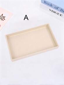 7 pièces Plateau de bijoux en velours beige - avec doublure intérieure douce - Plateau d'affichage rectangulaire multicouche, Présentoir de rangement de bijoux empilable en velours de couleur beige, Plateau de bijoux en matériau velours, Boîte de rangement de bureau rectangulaire à plusieurs compartiments, Empilable, Boîte de rangement de type tiroir pour boucles d'oreilles, bagues, colliers, bracelets et épingles