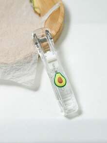 1个卡通夹子收纳盒，配50个替换夹子，文件/资料整理夹，学生试卷夹，零食封口夹 - 彩色 - 查看 5