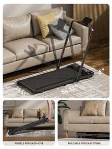 3 In 1 Treadmill- 3.0HP Folding Treadmills For Home Easy To Store, 300LBs Capacity Under Desk Treadmill Free Installation And Low Noise For Office Work - View 4