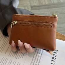 Porte-monnaie pliant de haute qualité à motif d'échiquier, portefeuille court multifonctionnel pour femmes, porte-clés, petit sac pour femmes, portefeuille d'argent, mini portefeuille, porte-monnaie