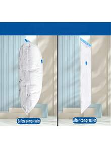 8/1 Peça Saco de Armazenamento a Vácuo, Saco de Armazenamento de Viagem, Saco Organizador de Roupas, Saco a Vácuo Reutilizável Economiza 80% de Espaço, Adequado para Jaquetas, Camisas, Roupa de Cama, Calças, Casa, Dormitório, Armário, Quarto, Banheiro, Acessórios de Viagem, Volta às Aulas