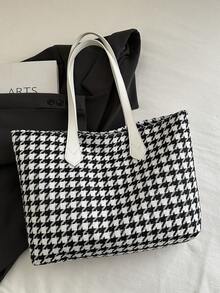 New Luxurious High-End Versatile Women Shoulder Tote Bag - Black - View 7