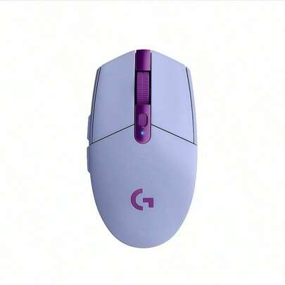 Logitech G304 Wireless Mouse With Built-In Battery For Long-Lasting Battery Life, One-Touch Switching Between High-Performance And Power-Saving Modes, And A Portable Design For Easy Portability. Available In Purple.