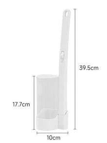 1 Set Toilet Brush, Disposable Toilet Cleaning Brush With Holder And Wand Refills For Bathroom Cleaning, Disposable Toilet Cleaning System, Disinfecting Refills, Bathroom Cleaning Tools