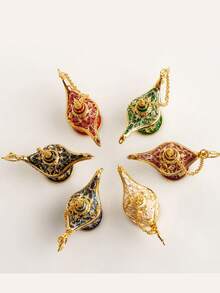 Lámpara mágica de decoración metálica, con patrón retro elegante, sin electricidad, adecuada para decoración del hogar, fiestas, sala de estar