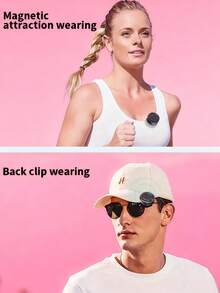 Professional Wireless Neck Microphone With Charging Case, Noise Cancelling Mini Wireless Microphone 4 Picking Modes, 60 Hours Battery Life Suitable For Interviews, Live Vlogs, Media