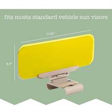 Polarized Sun Visor For Car, Universal Anti-Glare Sun UV Blocker For Day & Car Light / Road Light Blocker For Night - 黃色 - 查看 10