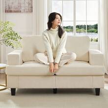 Modern Chenille Fabric 56" Width Loveseat Sofa, 2-Seater Sofa Couch For Living Room,Short Sofa