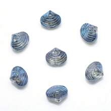 30 件 12 毫米中心孔彩虹水晶玻璃贝壳珠，电镀珠，适合 DIY 珠宝制作，适用于项链、手链、耳环、手机吊饰、钥匙扣、节日和生日礼物 - 12*14mm貝殼 - 查看 25