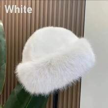 Elegant Women's Faux Fur Winter Hat, Luxurious Thickened Mongolian Style Outdoor Warm Hat - Comfortable Fluffy Ear Protection Design, Lightweight Elastic, Perfect Gift For Family And Friends In Christmas And New Year - Multicolor - View 12