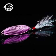 QXO Rotating Sequin Metal Spoon Shaped Squid Jig, Silicone Bait Swivel, Suitable For Fishing, Jigging, Swimbaits, 5-6cm - Multicolor - View 9