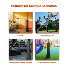 163cm All-Weather Basketball Pole Pad - Durable 18x18in Square Cushioning For Enhanced  And Impact Protection