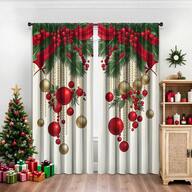 Juego de 2 cortinas semitransparentes con diseño de muñeco de nieve navideño para decoración de ventanas.