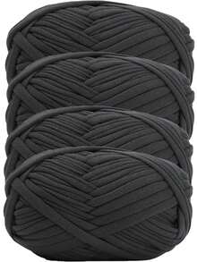 4pcs/400g High Quality Polyester Crochet And Knitting Yarn, 100G/Pc, 30m/Pc Length - Ideal For DIY Projects, T-Shirts, Slippers And Baskets, Fabric Strips Handmade Weaving DIY Bags, Toys, Shoes, Carpets, Organizer Basket Liners - Multicolor - View 25