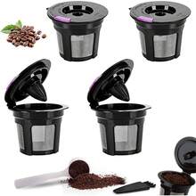 4 Pcs Cápsula de café Recargable,Cápsulas Reutilizables,filtro de café reutilizable ,Tazas de café K Recargables Universales,Compatible con  2.0 y 1.0, serie MINI PLUS - 1 - Ver 2