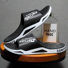 New PVC Men's Slippers, Fashionable Outdoor Casual Beach Shoes, Breathable Comfortable Open Toe Sandals For Men