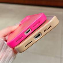 Magnetic Luxury Matte Translucent Armor Shockproof Case Compatible With IPhone 17 Pro Max 17 Air 16 16e 15 14 Plus 12 13 11 Pro Max Wireless Charge Cover - Desert Gold - View 6