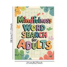 Coleção de Caça-Palavras Mindful para Adultos - Uma Jornada Tranquilizante através de Quebra-Cabeças Intrincados, Designs de Mandala Floral e Envolvimento Cognitivo Relaxante, Outono. Papelaria, Material Escolar, Desenho e Pintura, Halloween, Natal