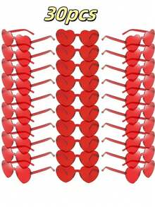 5pcs/Set Women's Heart Shaped Fashion Fashion Glasses, Casual, Elegant, Made Of PC (Polycarbonate), Suitable For Beach, Holiday And Daily Life, Multi-Color For Summer Beach Vacation,Outdoor,Travel