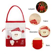 Sacs cadeaux de Noël, sacs cadeaux du Père Noël, sacs à main bonhomme de neige de Noël, sacs cadeaux de pomme du réveillon de Noël, sacs d'emballage de fruits de Noël, sacs cadeaux de bonbons, sacs souvenirs décoratifs