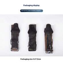 可调节舒适吉他背带 - 编织尼龙材质，黑色，带拨片夹，防滑减震，提升演奏体验，舒适多功能设计，适合专业音乐家、音乐教师和吉他爱好者。 - 彩色 - 查看 12