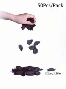 50/500/1000 pétalos de rosa artificial borgoña, pétalos de flores falsas para canasta de flores de boda, pasillo, centro de mesa, mesa, confeti, favor de fiesta, decoración del hogar