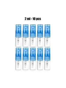 2毫升/5毫升迷你香水喷雾瓶 - 小巧便携可填充玻璃香氛喷雾器，适合旅行、香水和化妆品小样 | 防漏紧凑型精油喷雾器，带细雾喷头 | 万圣节派对礼物、返校必备、圣诞节礼物 | 可爱的口袋大小玻璃瓶，适合女性、青少年和旅行者 - 彩色 - 查看 8