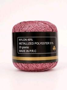 1 لفة من خيط ذهبي لامع 1.5 مم DIY، خيط معدني لخيوط DIY لامعة وزخرفية، خيط كروشيه وتريكو للكنزات والأوشحة