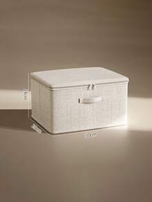 1 pièce/2 pièces Boîte de rangement pour vêtements et literie, boîte de rangement pliable avec couvercle, accessoire de rangement pour pantalons, rangement et organisation pour dortoir et armoire de maison. Rangement pour vêtements, boîte de rangement