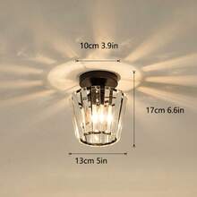 1 件北欧走廊灯，简约现代创意入口阳台水晶小吊灯灯具，不含灯泡 - 多款 - 查看 19