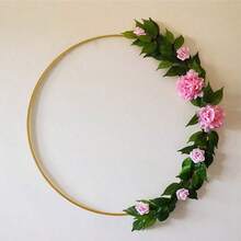 10-40cm Metal Floral Hoop Circle Rings Frame DIY Wreath Flowers Garland Hanging Ornaments Spring Wedding Party Decoration Supplies
