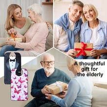 1pc/2pcs Fashionable Butterfly Pattern Apron, Multiple Designs, Clothing Protector, Foldable Bottom Pocket, Crumb Catcher, Dual Layer, Suitable For Adults, Elderly, And Caregiving - Multicolor - View 6