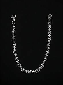 Cadena corporal de hombre con cruz gótica, accesorio de moda hip hop para cadena de bolsillo de pantalones