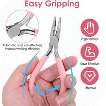 8pcs/5pcs/3pcs/2pcs Premium DIY Tool Kit Set, Includes 3 Different Pliers, 2 Powder Tweezers, 1 Random Color Awl, 1 Split Ring, 1 Ruler. Suitable For Beginners And Experts, Essential For Home Use