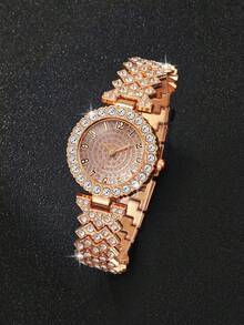 1pc Elegant Luxury High-End Exquisite Women's Quartz Watch - Suitable For All Occasions, Wonderful Gift For Holidays