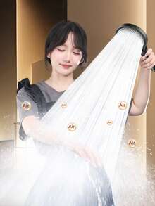 Cap de duș rotund mare, de înaltă presiune, reglabil cu 3 setări, pentru duș de baie acasă, încălzitor, duș portabil, duș de baie