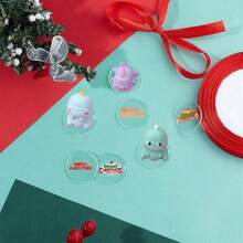 100pcs 1-Inch Clear Acrylic Round Bases - Smooth Edged, For Christmas Tree Toppers, Keychains, Holiday Crafts - DIY Handmade, Top Decoration Design, Transparent Acrylic Material, Handmade Gift Making, Miniature Display Stand, Modern Clear Circular Discs - Multicolor - View 10