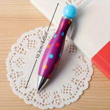 1 pieza, Bola de bolos en miniatura, Bolígrafo de bola redonda retorcido de seis colores en miniatura, Vuelta al cole, Útiles escolares, Papelería Kawaii, Colores escolares, Rotulador, Papelería, Bolígrafo para escribir, Excelente regalo de Navidad y excelente bolígrafo de papelería para estudiar.
