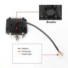 1 个 AURUM BEAM 30W 八角形 4 英寸 LED 工作灯，越野辅助灯，带独特的日间行车灯，适用于卡车、轿车、SUV、拖拉机、叉车和货车