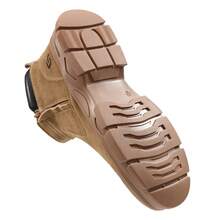 GUYISA Welder's Protective Shoes, High-Top Heat-Resistant Anti-Spark, Steel Toe Anti-Crush Anti-Puncture, Side Zipper Easy On/Off, Genuine Leather Breathable All-Season Work Shoes, Soft Rubber Sole - Brown - View 11