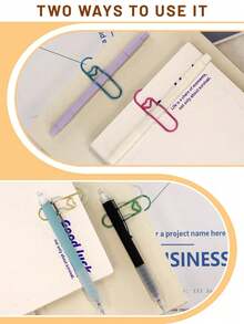 12/9/6/3 قطعة مشبك قلم متعدد الوظائف بشكل قلب ملون - منظم القرطاسية وملحقات المفكرة، حامل قلم بقبضة آمنة، مشبك قلم معدني متعدد الوظائف بشكل قلب، مشبك قلم ورقي، ملحقات دفتر، مقعد ثابت، مشبك قلم، تعليق القلم، ضروري لموسم العودة إلى المدرسة