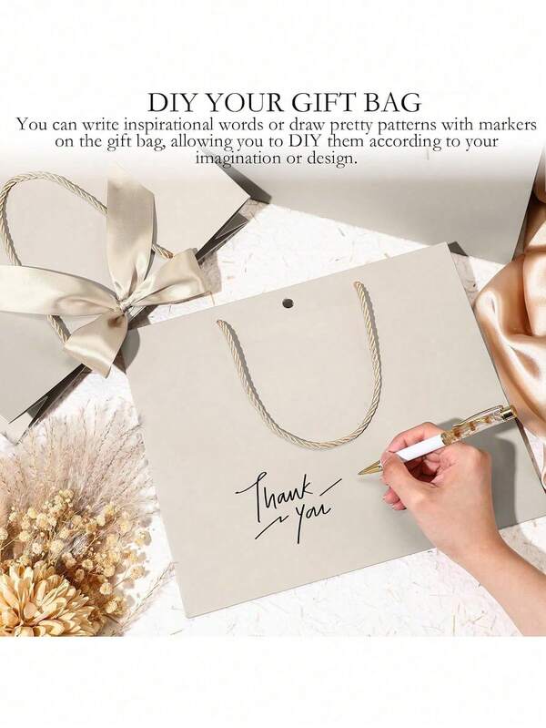 10/5 قطعة، 5 قطع/1 قطعة - أكياس هدايا من الورق الكرافت بطراز المناظر الطبيعية، أكياس تسوق، أكياس تغليف مع مقابض، حقائب مزينة بفيونكة، حلوى أو حيلة، عيد الهالوين، أكياس ورقية بسعة كبيرة باللون الأبيض، عيد الهالوين، ، عيد الميلاد