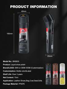 BIKI Black Shoe Polish, Brown Shoe Polish, Transparent Leather Care Liquid, Shoe Polish Ointment, Shoe Wax, Shoe Cleaning And Stain Removal, Leather Shoe Maintenance Oil, Genuine Leather Care, Suitable For Various Leather Goods Such As Leather Shoes, Leather Bags, Leather Clothes, Leather, Leather Sofas, Etc,Shoe,Spring Summer Picks,Brides Maid Gifts,Room,Bedroom Deccor,Bedroom Deccor,Beach,Travel,For Men,For Women,Vacation - Multicolor - View 9