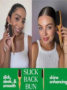 1pc Unisex Hair Comb/Beard Brush, Fragrance-Free Professional Hair Styling Comb, Gradient Comb And Haircut Cleaning Brush, Smooth Grooming Tool, Thick/Thin Hair Brush, Suitable For National Day, Bathroom Use, Scalp Massage, Back To School Season, Travel & Holiday, Daily Life, Also A Great Gift For Family And Friends - Multicolor - View 5