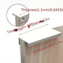 4 件现代哑光黑色铝制橱柜把手 - 光滑的指边拉手，适用于橱柜、抽屉和厨房拉环 - 6 英寸/150 毫米长，耐用、易于安装，多功能五金件