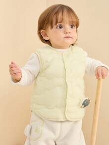 Balabala جاكيت شتوية للأطفال مبطنة بالريش موديل 2025، جاكيت دافئة مُسمكة، جميلة وعصرية - عثة باردة صفراء - مشاهدة 1