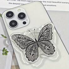 2D Butterfly Shaped Phone Stand - Self-Adhesive Phone Holder, Portable Desktop Stand, Universal Non-Slip Design, Creative Gift For Girls - Multicolor - View 4
